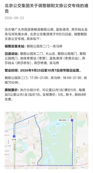 图片内容为线路调整信息和线路图